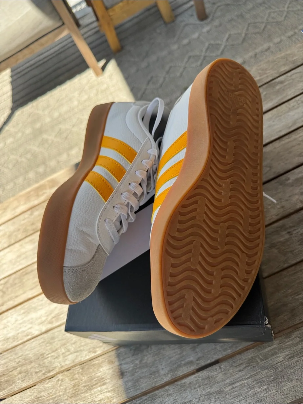 Adidas VL Court 3.0 Womens Sneakers White/yellow
